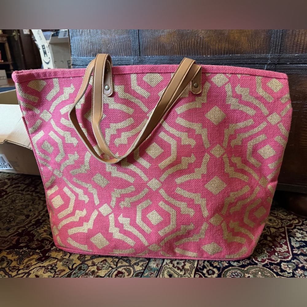 jute tote, NWOT